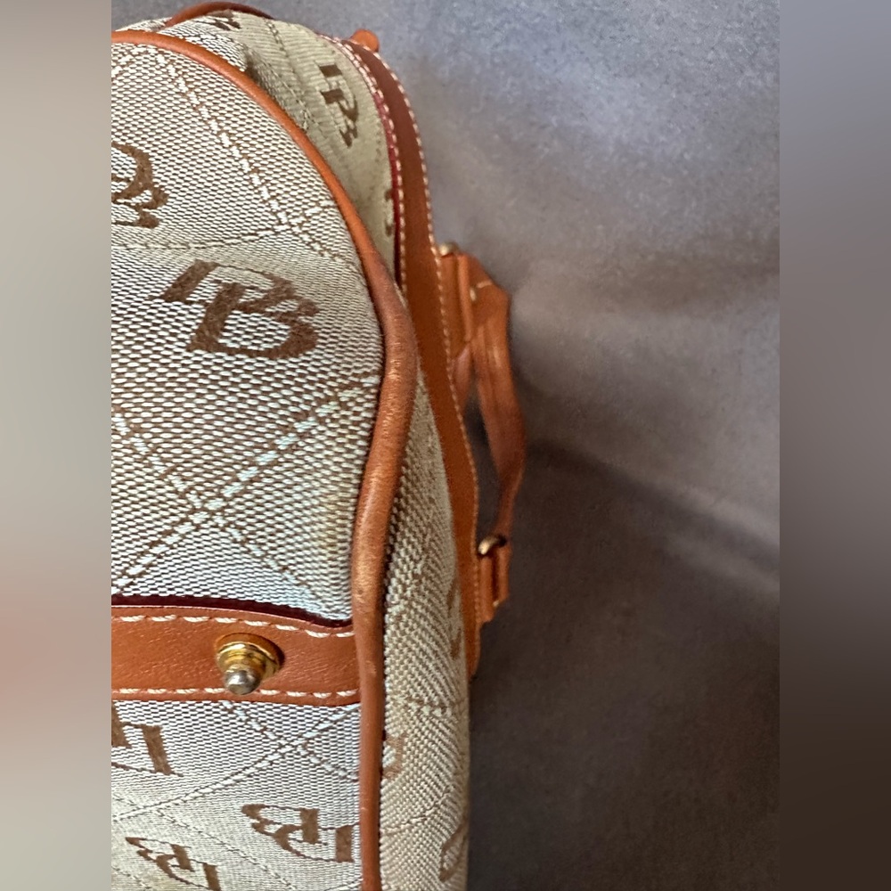 Vintage Dooney & Bourke Ice Blue Mini East/West Handle Tote Handbag - Picture 14 of 16